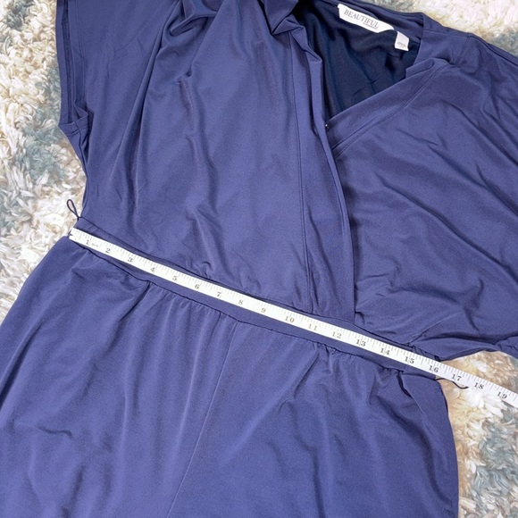 BEAUTIFUL by Lawrence Zarian The Garcelle Regular Belted Jumpsuit ~ Navy - Picture 6 of 8